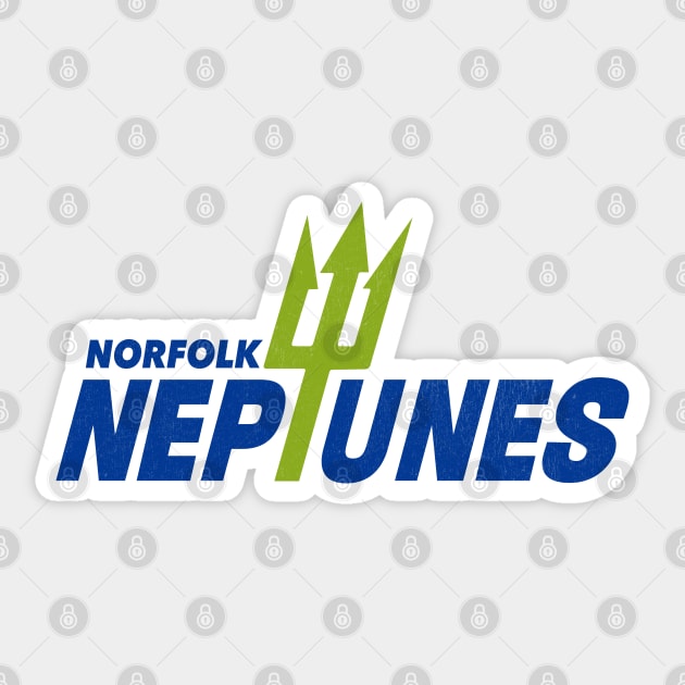 Defunct Norfolk Neptunes Football 1969 Sticker by LocalZonly